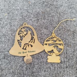 Old York Volunteer Gold Ornaments